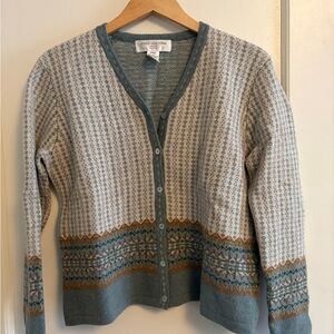 Jones New York | EUC Vintage Lambswool Sweater/Cardigan